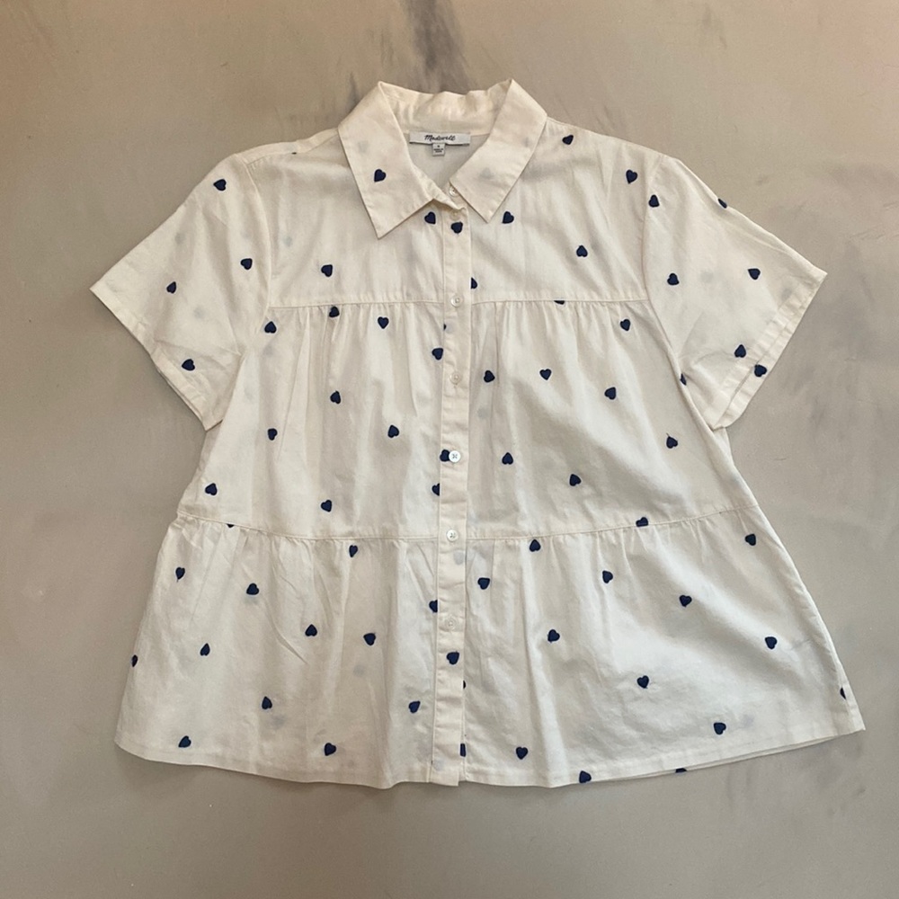 Madewell peplum top